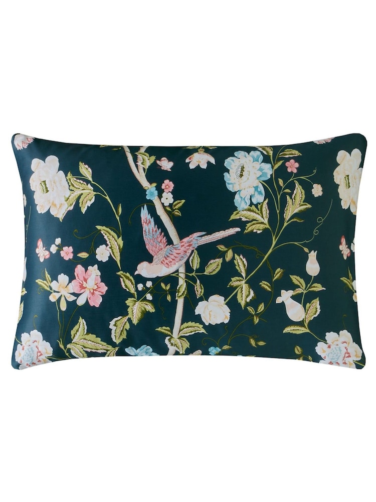 Laura Ashley Midnight Blue 100% Cotton Sateen 200TC Pilowcases - Image 1 of 1