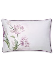 Laura Ashley Set of 2 Grape Purple 220 Thread Count Gosford 100% Cotton Pilowcase - Image 1 of 3