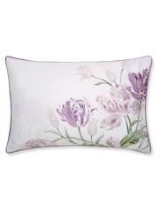 Laura Ashley Set of 2 Grape Purple 220 Thread Count Gosford 100% Cotton Pilowcase - Image 2 of 3