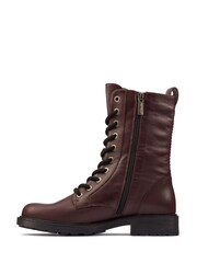 Clarks Red Leather Orinoco 2 Style Boots - Image 2 of 7
