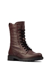 Clarks Red Leather Orinoco 2 Style Boots - Image 3 of 7