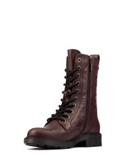 Clarks Red Leather Orinoco 2 Style Boots - Image 4 of 7