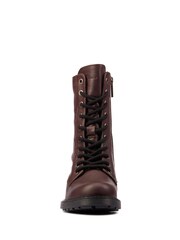 Clarks Red Leather Orinoco 2 Style Boots - Image 6 of 7