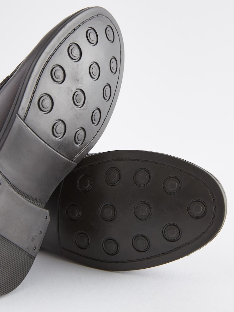 Chocolate Brown Leather Loafers - Image 5 of 5 Chocolate Brown Leather Loafers - Image 5 of 5