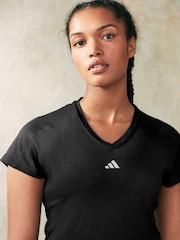 adidas Black Essential Minimal T-Shirt - Image 4 of 6