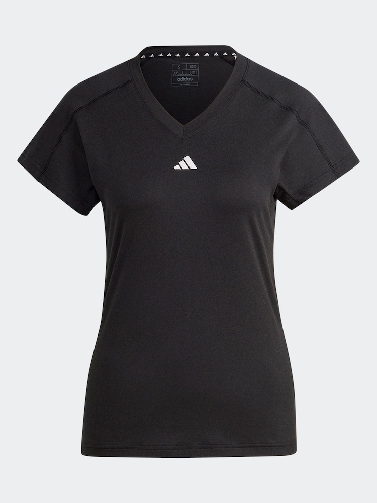 adidas Black Essential Minimal T-Shirt - Image 6 of 6