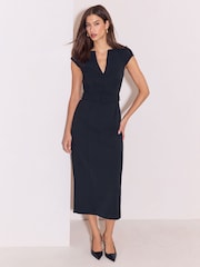 Lipsy Black Tipped Pencil Dress - Image 1 of 5