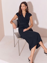 Lipsy Black Tipped Pencil Dress - Image 4 of 5
