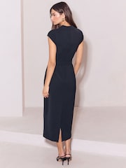 Lipsy Black Tipped Pencil Dress - Image 5 of 5