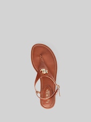 Lauren Ralph Lauren Ellington Leather Black Sandals - Image 3 of 4