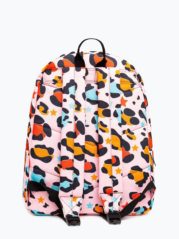 Mochila de leopardo en rosa de estrellas de Hype. - Imagen 2 de 6