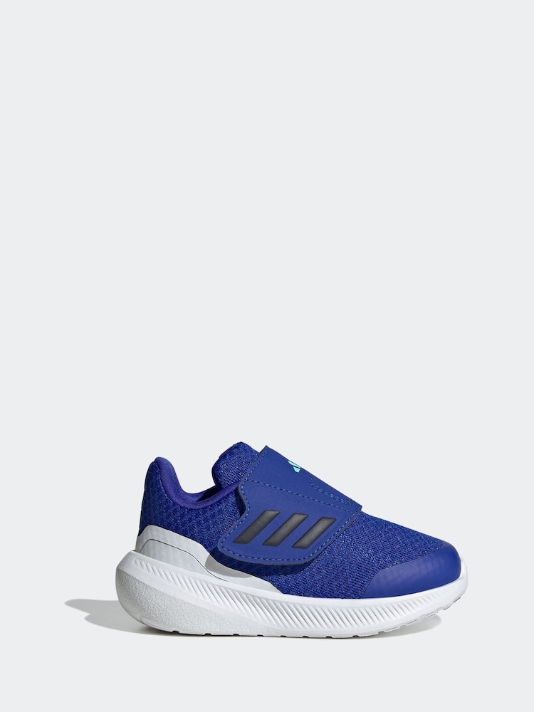 adidas Blue Sportswear Runfalcon 3.0 Hook And Loop Trainers - Image 1 of 9