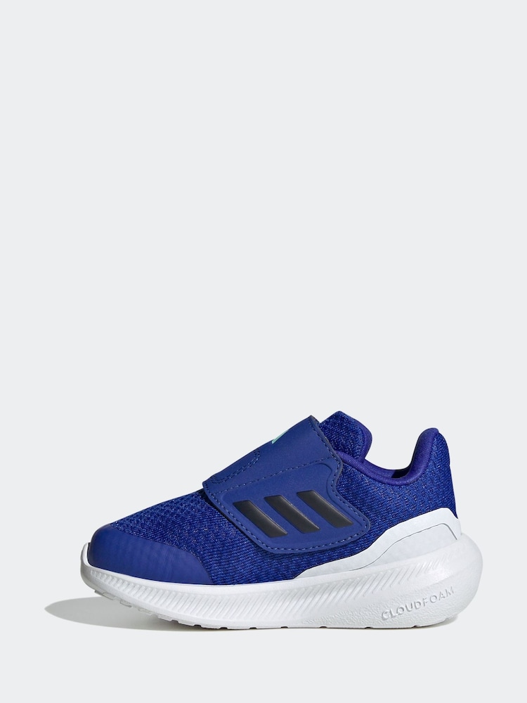 adidas Blue Sportswear Runfalcon 3.0 Hook And Loop Trainers - Image 2 of 9