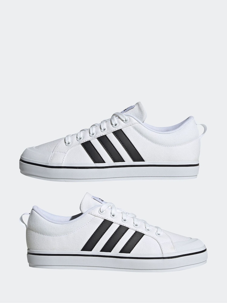 adidas White Sportswear Bravada 2.0 Lifestyle Skateboarding Canvas Trainers - Image 5 of 9