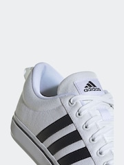 adidas White Sportswear Bravada 2.0 Lifestyle Skateboarding Canvas Trainers - Image 8 of 9