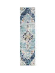 LIVABLISS Blue Floransa Vintage Traditional Boho Round Rug - Image 7 of 7