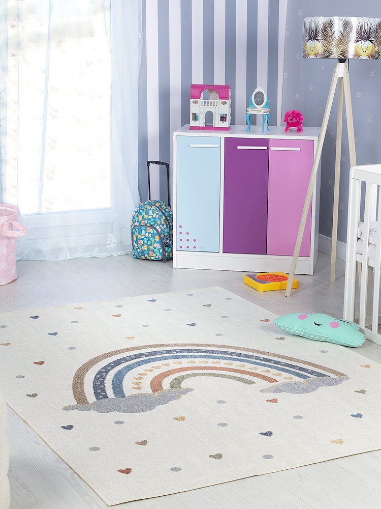 LIVABLISS Multicolour Lillian Kids Washable Rug - Image 1 of 6