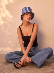 Navy Tie Dye Reversible Bucket Hat - Image 2 of 7