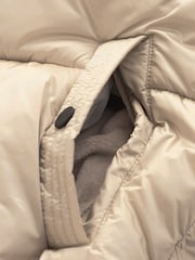Clarks Pink Girls Short Padded Hooded Coat - Image 12 of 13