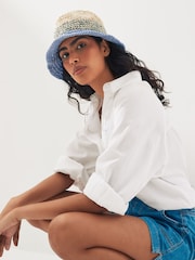 Blue Ombre Trilby Hat - Image 1 of 5