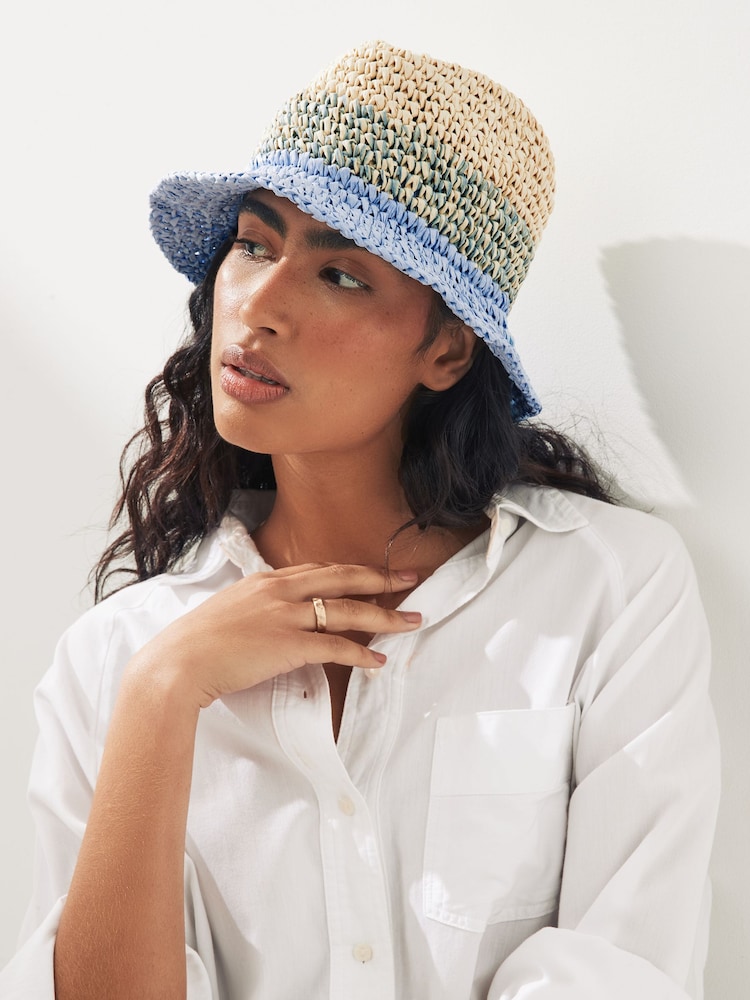 Blue Ombre Trilby Hat - Image 2 of 5
