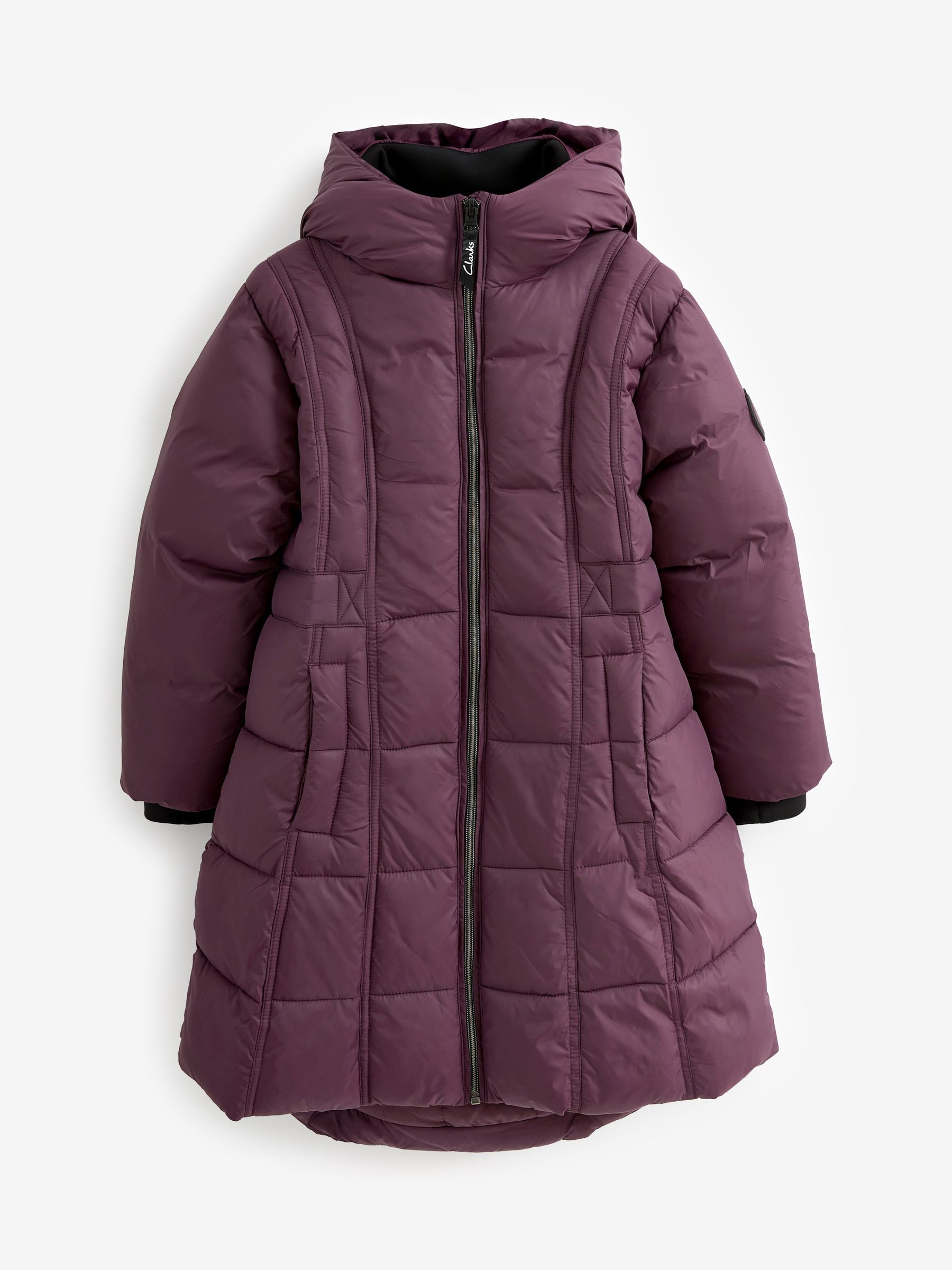 Buy Clarks Purple Girls Longline Coat from Next Canada