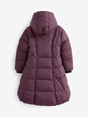 Clarks Purple Girls Longline Coat - Image 11 of 15