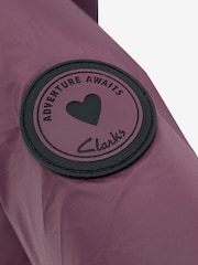 Clarks Purple Girls Longline Coat - Image 14 of 15