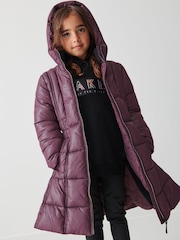 Clarks Purple Girls Longline Coat - Image 2 of 15