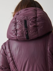 Clarks Purple Girls Longline Coat - Image 5 of 15