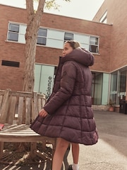 Clarks Purple Girls Longline Coat - Image 7 of 15