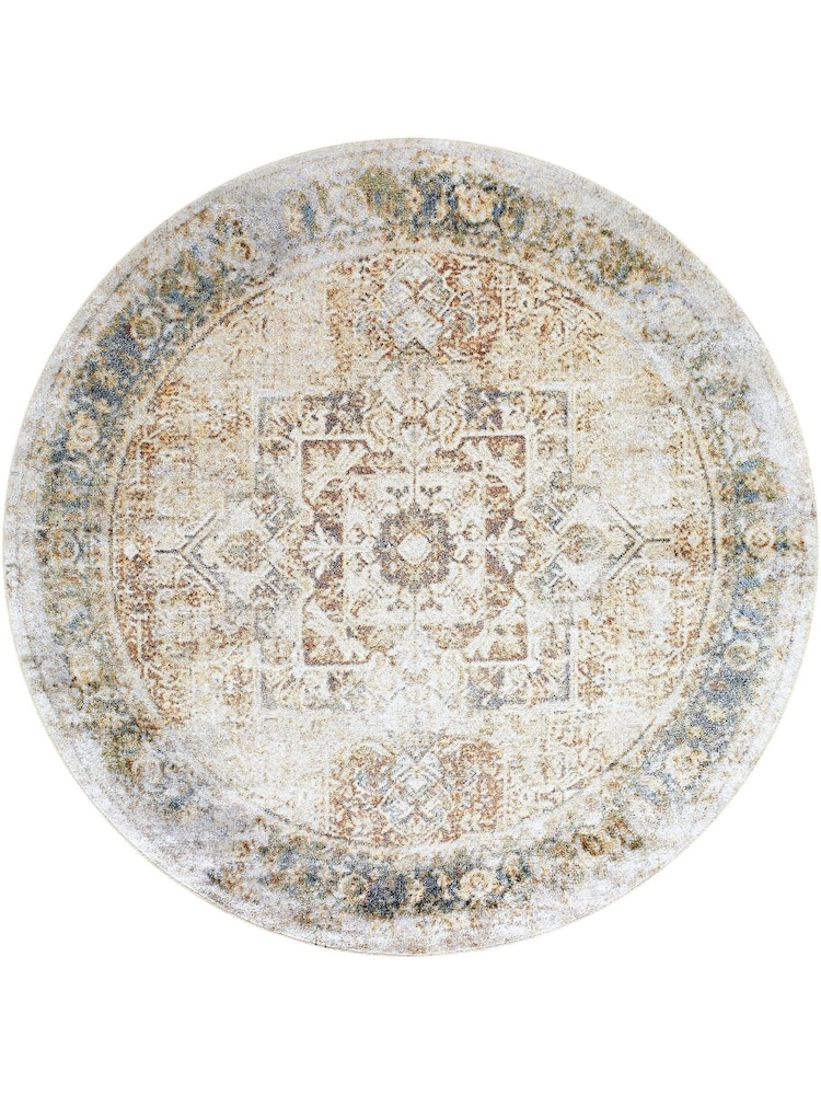 LIVABLISS Orange Lillian Washable Traditional Boho Rug - Image 7 of 7 LIVABLISS Orange Lillian Washable Traditional Boho Rug - Image 7 of 7