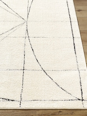 LIVABLISS Black Architect V Galey Alix Modern Graphic High Pile Rug - Image 2 of 6