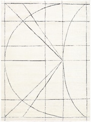 LIVABLISS Black Architect V Galey Alix Modern Graphic High Pile Rug - Image 6 of 6