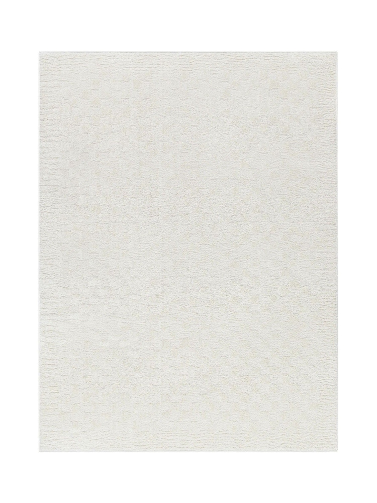 LIVABLISS Ivory Freud Modern High Pile Checkered Rug - Image 6 of 6