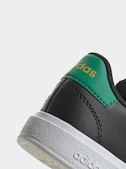 Черный с разноцветной отделкой - adidas кроссовки с эластичными шнурками и ремешком - Изображение 9 из 10