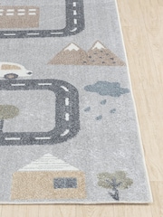 LIVABLISS Grey Lillian Kids Washable Rug - Image 5 of 7