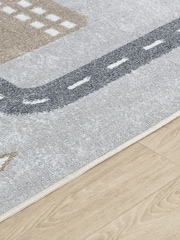 LIVABLISS Grey Lillian Kids Washable Rug - Image 6 of 7