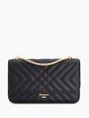 Dune London Black Edorchie Quilted Shoulder Bag - Image 3 of 6