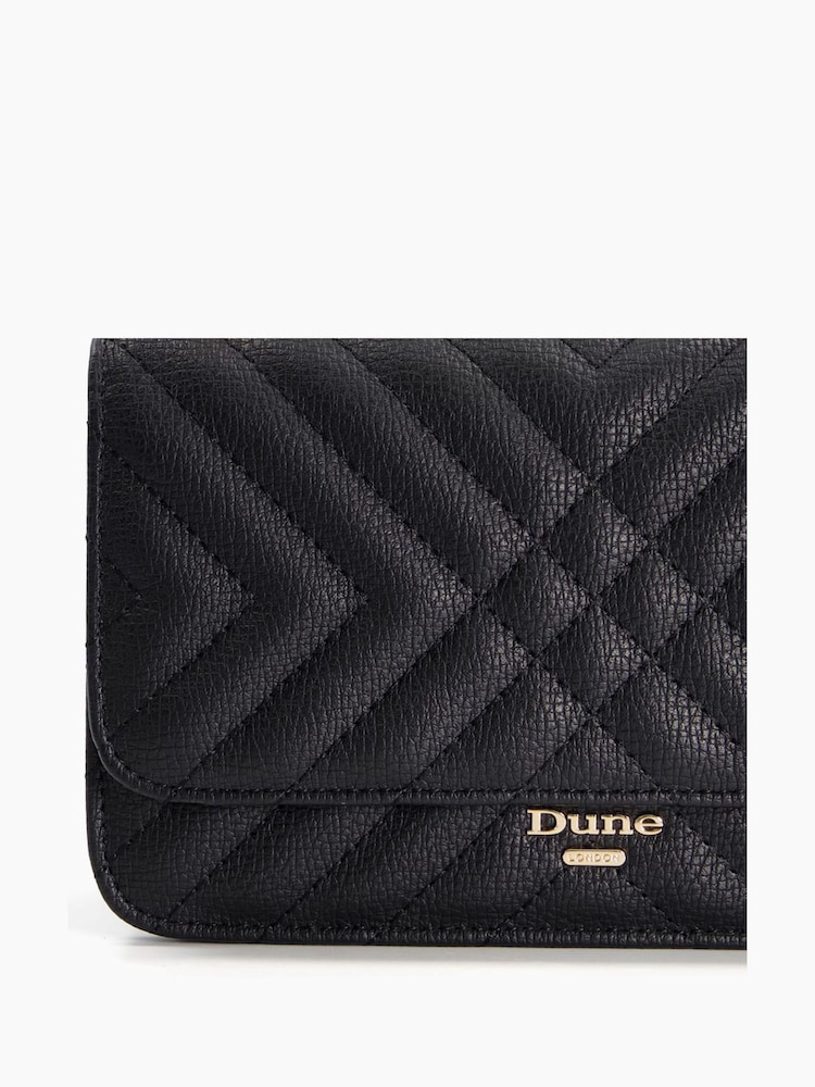 Dune London Black Edorchie Quilted Shoulder Bag - Image 6 of 6