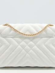 Dune London White Dorchester Small Quilted Shoulder Bag - Image 2 of 3