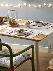 Catherine Lansfield Set of 4 Red Christmas Gnomes 100% Cotton Placemats - Image 2 of 3
