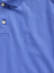 Gap Blue Logo Pique Polo Shirt - Image 4 of 4
