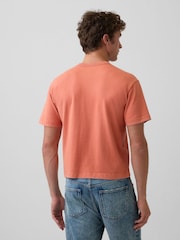 Orange - T-shirt Gap Heavyweight Boxy à manches courtes - Image 2 de 4