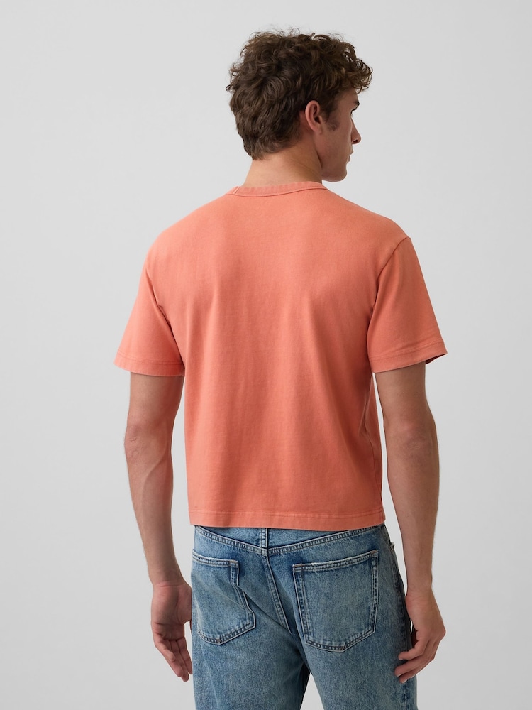 Orange - T-shirt Gap Heavyweight Boxy à manches courtes - Image 2 de 4