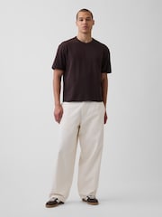 Gap Dark Brown Heavyweight Boxy Short Sleeve T-Shirt - Image 3 of 4