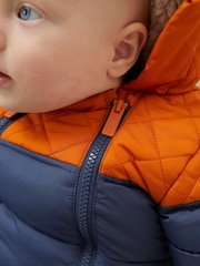 FatFace Navy Baby Snowsuit - Image 2 of 7
