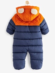 FatFace Navy Baby Snowsuit - Image 5 of 7