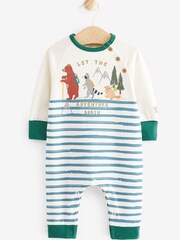 Creme - Fatface Baby Strampler mit Bärendesign - Bild 1 von 7