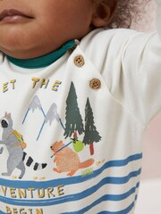 Creme - Fatface Baby Strampler mit Bärendesign - Bild 6 von 7
